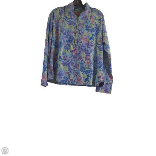 Top Long Sleeve Designer By Lilly Pulitzer In Pink & Purple, Size: Xl