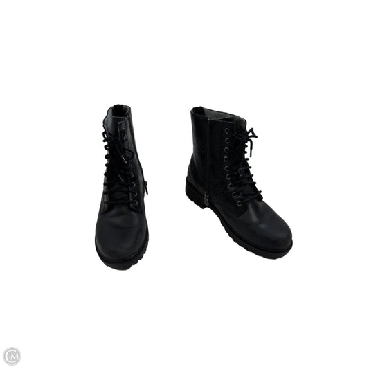 Boots Ankle Heels By Alegria In Black, Size: 7