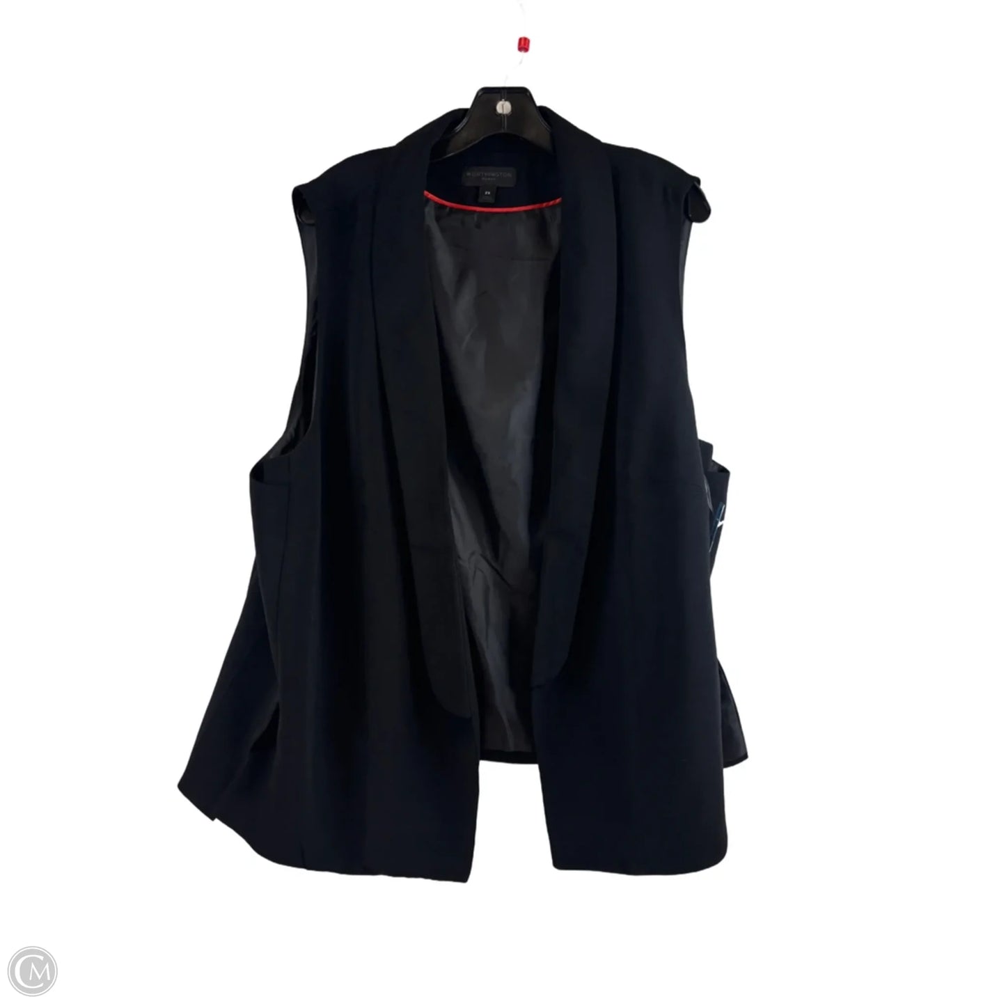 Vest Other By Worthington In Black, Size: 2x