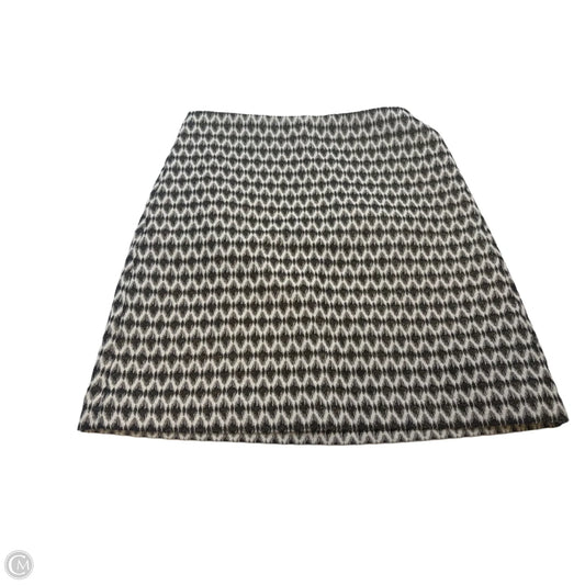 Skirt Mini & Short By Loft In Black & Gold, Size: 4