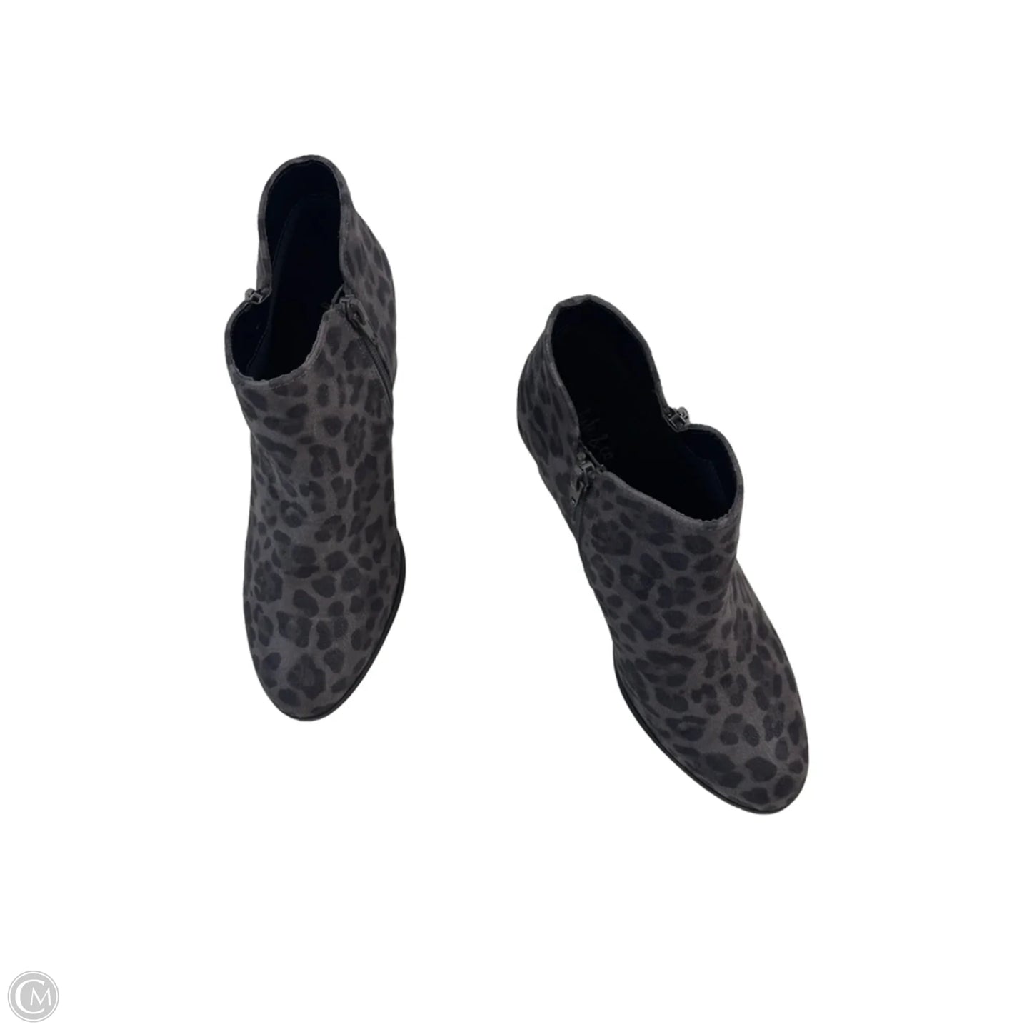 Boots Ankle Heels By Style And Company In Animal Print, Size: 8.5