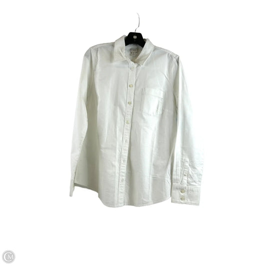 Top Long Sleeve By J. Crew In White, Size: M