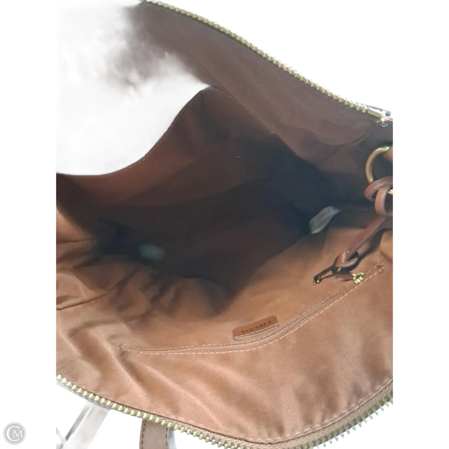 Backpack Leather By Fossil, Size: Medium