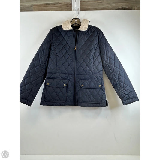 Jacket Puffer & Quilted By Lauren By Ralph Lauren In Nautical Print, Size: Sp