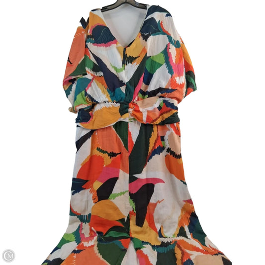 Dress Casual Midi By Clothes Mentor In Multi-colored, Size: Xl