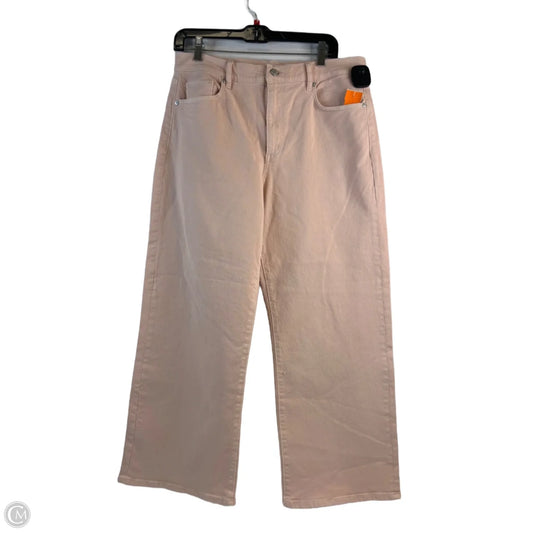 Jeans Wide Leg By Loft In Peach, Size: 10