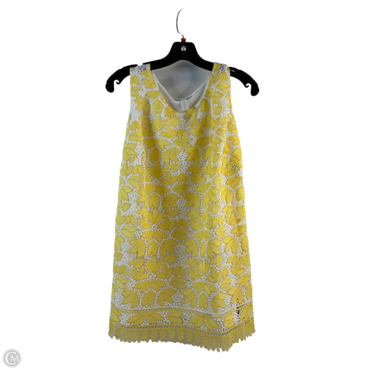 Top Sleeveless By Charter Club In White & Yellow, Size: 2x