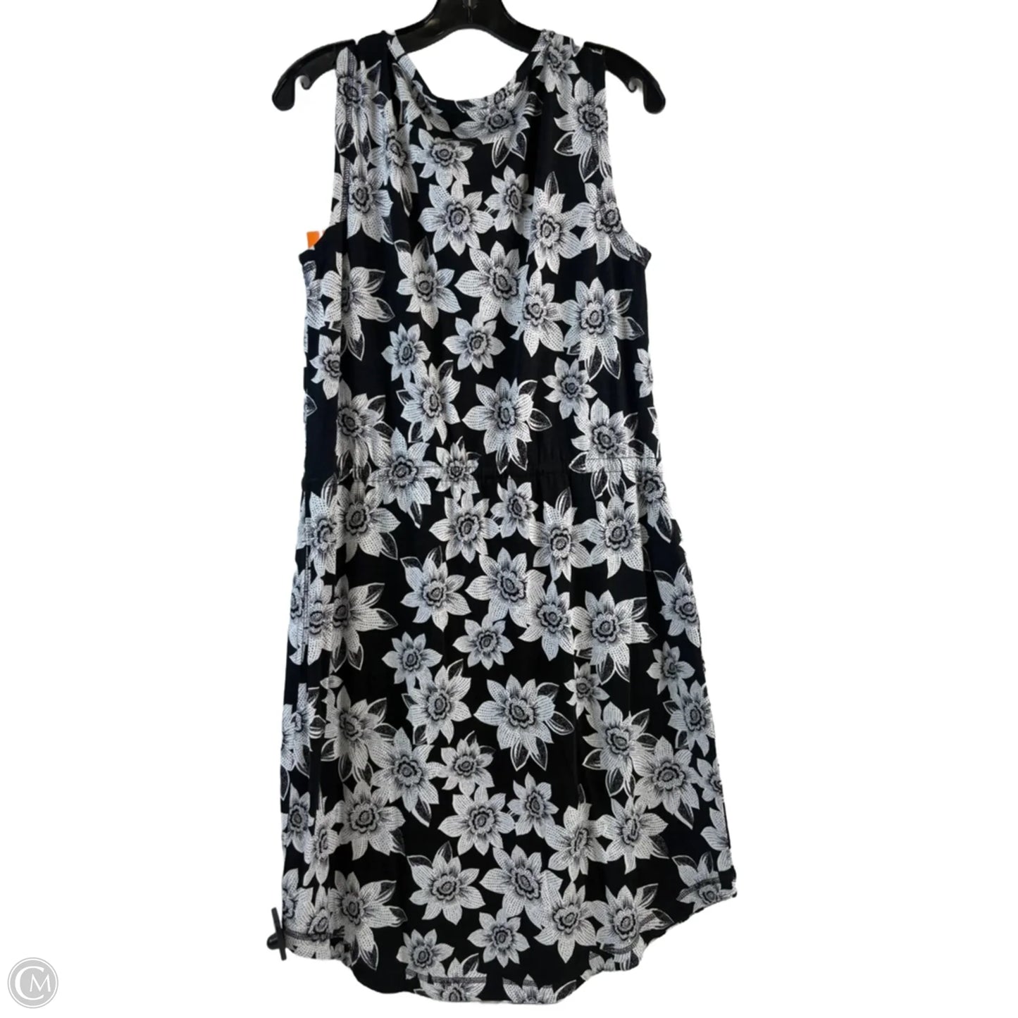 Dress Casual Midi By Talbots In Black & White, Size: Lp