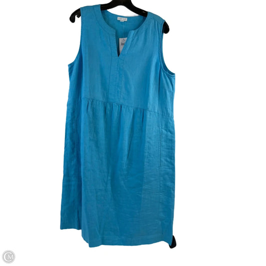 Dress Casual Midi By J. Jill In Aqua, Size: M