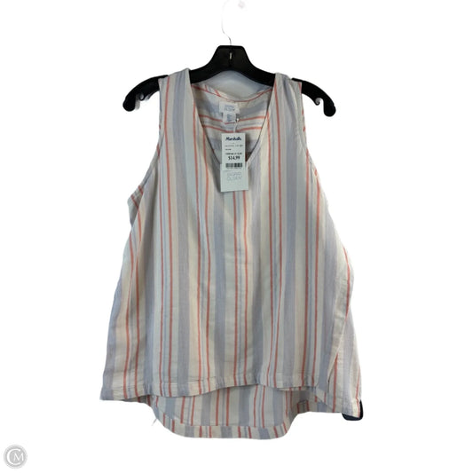 Top Sleeveless By Sigrid Olsen In Striped Pattern, Size: L