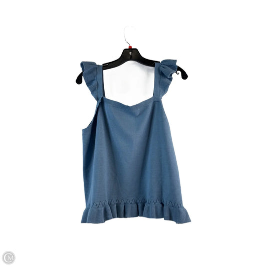 Top Sleeveless By Loft In Blue, Size: Xl