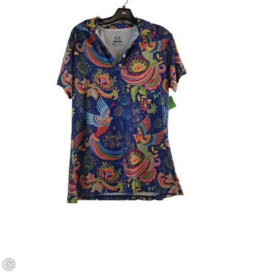 Top Short Sleeve Basic By Clothes Mentor In Multi-colored, Size: Xl