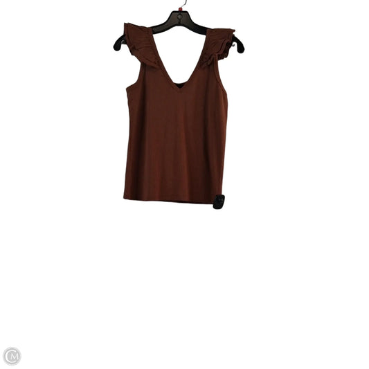 Top Sleeveless By Old Navy In Brown, Size: M