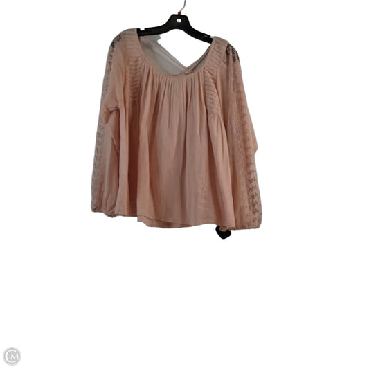 Top Long Sleeve By Lucky Brand In Orange, Size: S