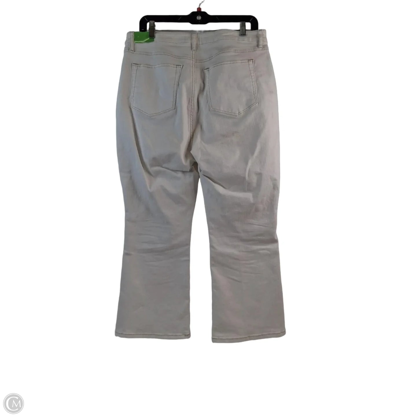 Jeans Cropped By Loft In Cream, Size: 12