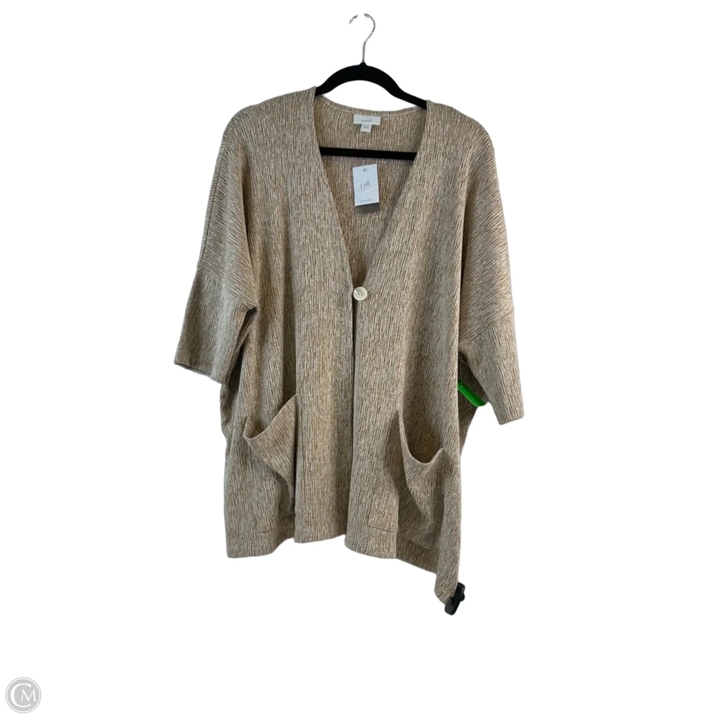 Cardigan By Pure Jill In Tan, Size: L