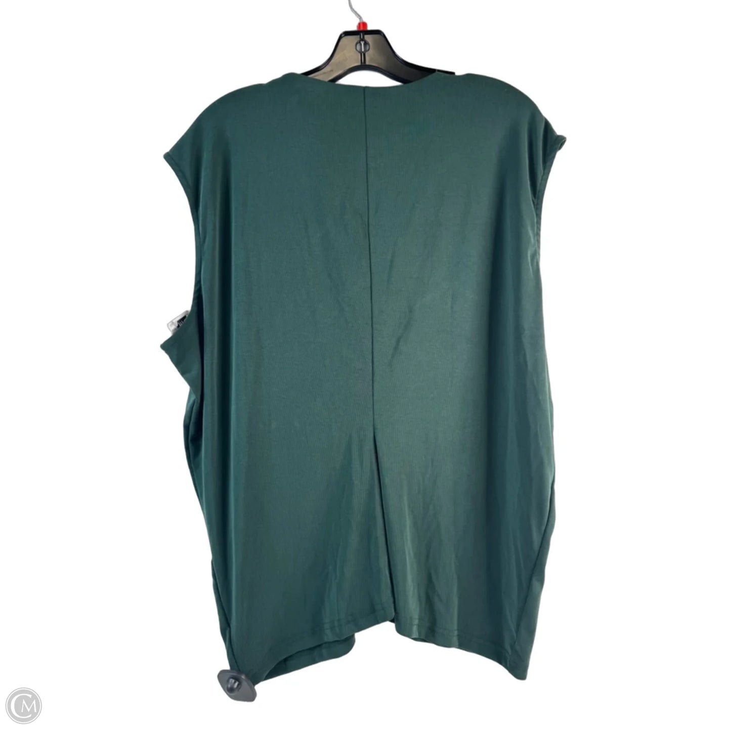 Top Sleeveless By Clothes Mentor In Green, Size: 2x