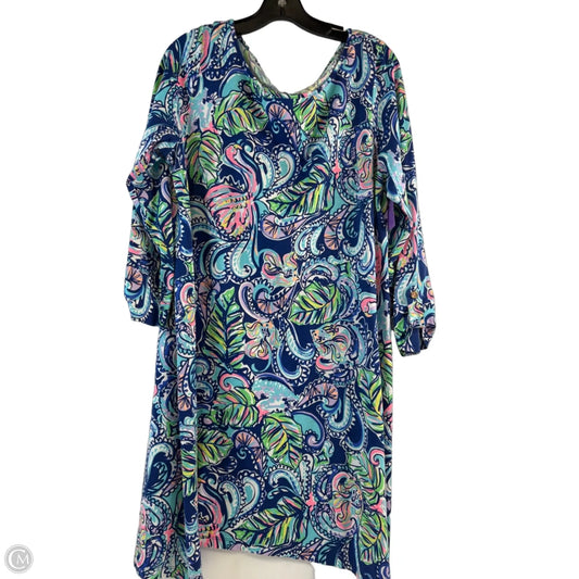 Dress Designer By Lilly Pulitzer In Blue & White, Size: Xl