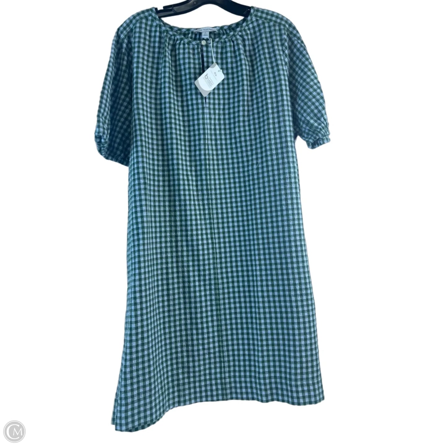 Dress Casual Midi By Free Assembly In Checkered Pattern, Size: L