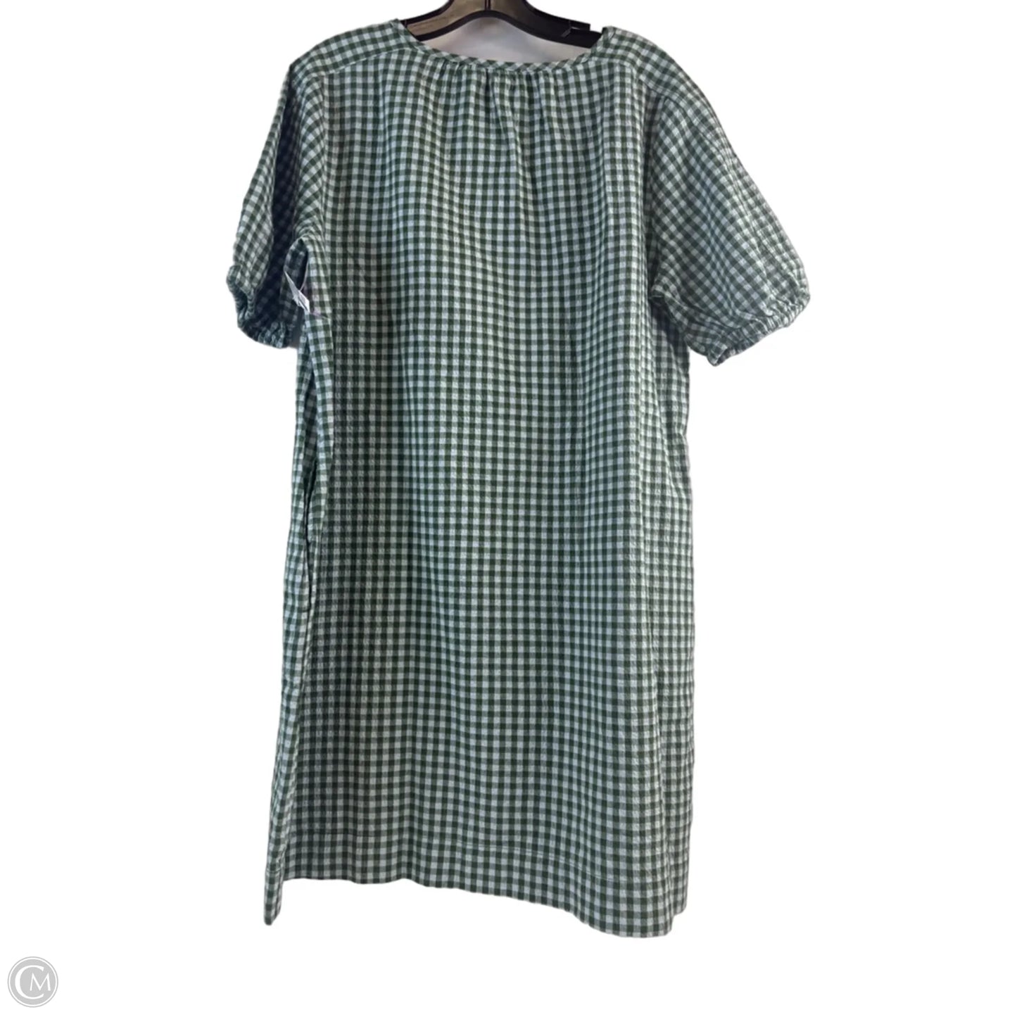 Dress Casual Midi By Free Assembly In Checkered Pattern, Size: L
