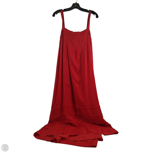 Dress Casual Maxi By J. Crew In Red, Size: M