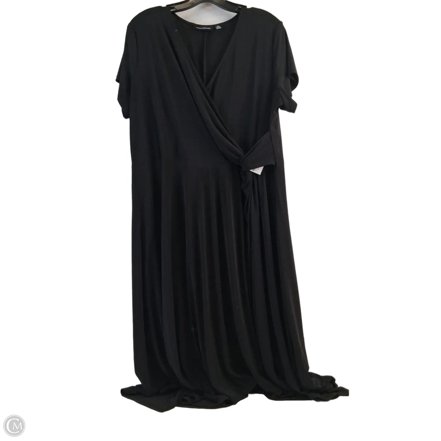 Dress Casual Midi By Nina Leonard In Black, Size: 1x