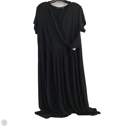 Dress Casual Midi By Nina Leonard In Black, Size: 1x