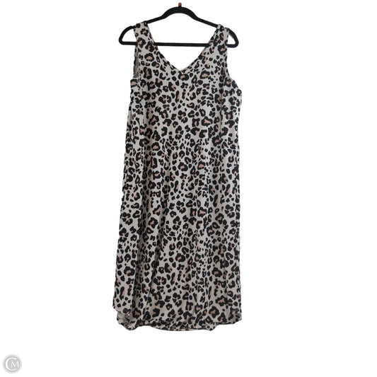 Dress Casual Midi By Maurices In Animal Print, Size: Xl