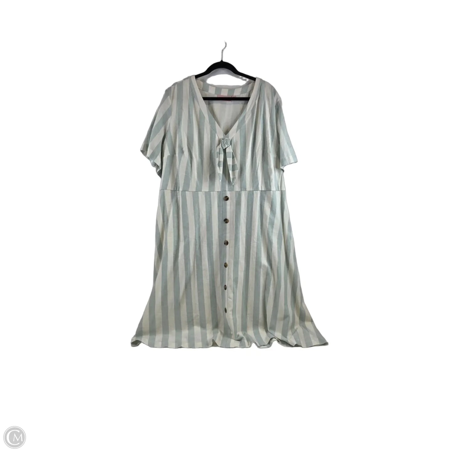 Dress Casual Midi By Evri In Striped Pattern, Size: 3x