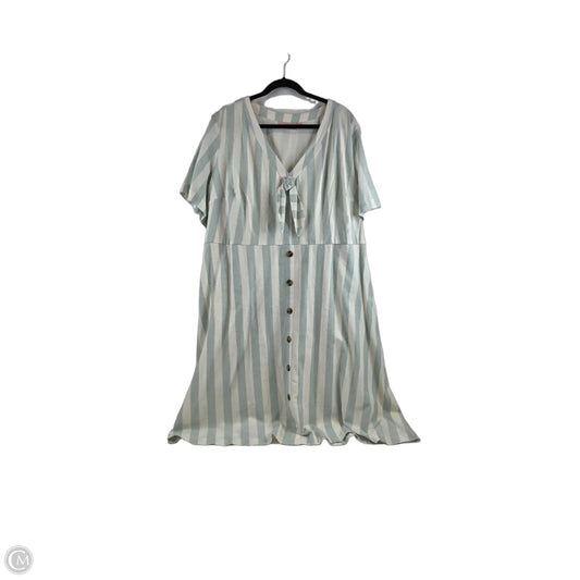 Dress Casual Midi By Evri In Striped Pattern, Size: 3x