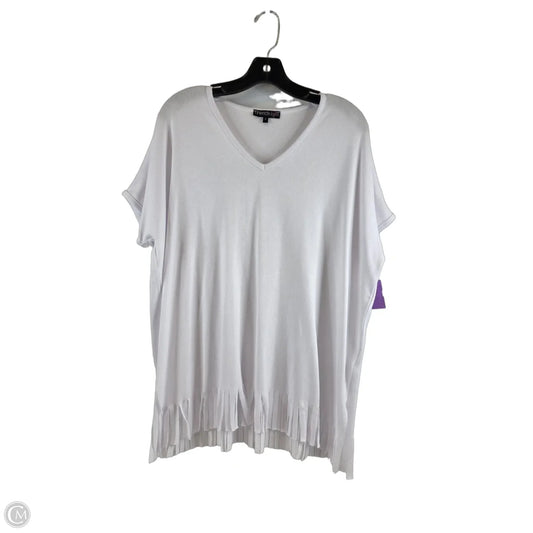 Top Short Sleeve By French Kiss In White, Size: S
