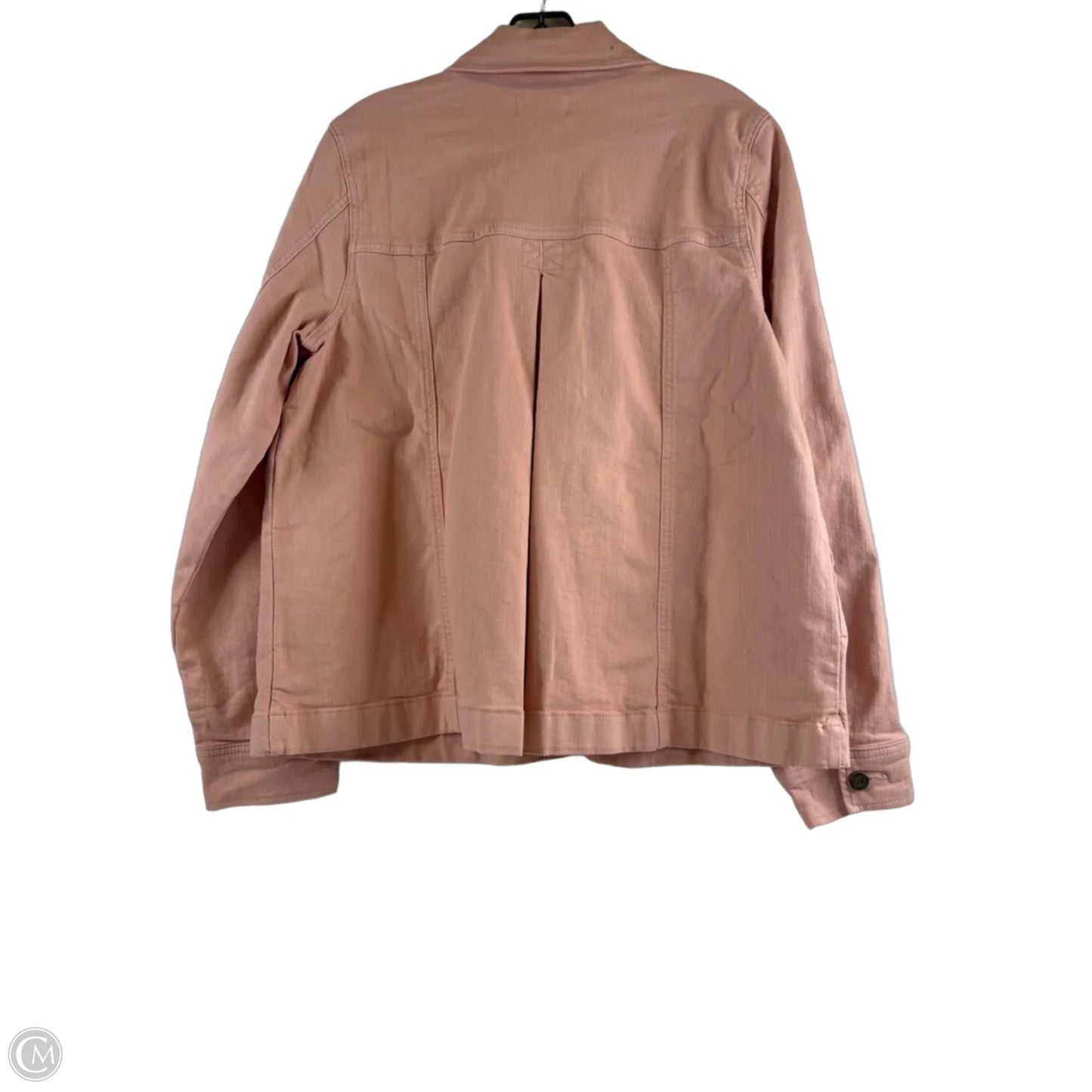 Jacket Denim By Clothes Mentor In Pink Denim, Size: M
