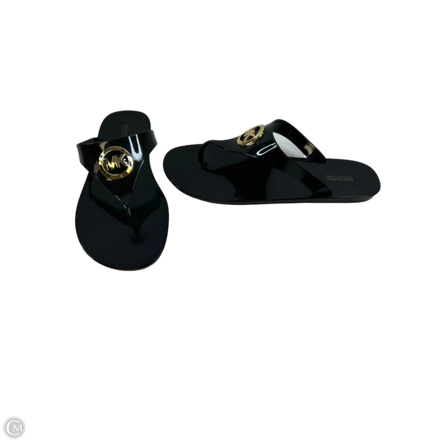 Sandals Flats By Michael By Michael Kors In Black, Size: 11
