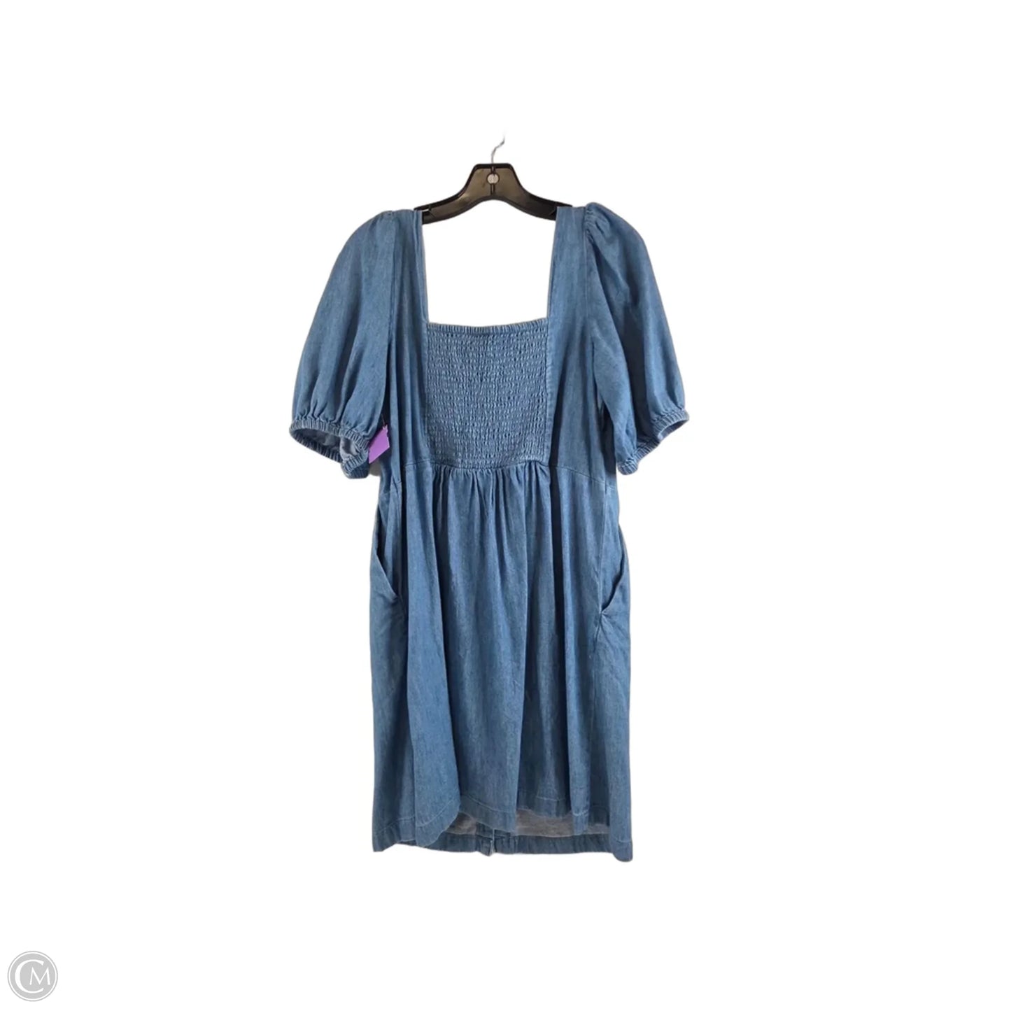 Dress Casual Midi By Old Navy In Blue Denim, Size: L