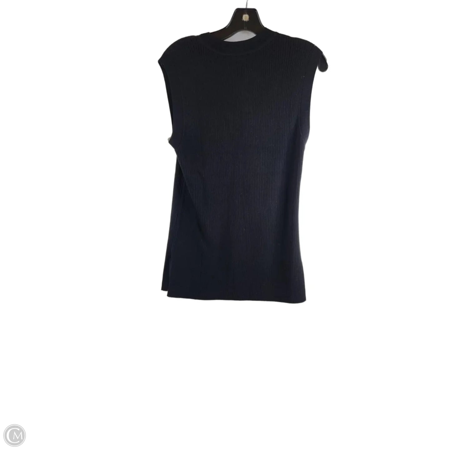 Top Sleeveless By Loft In Black, Size: L