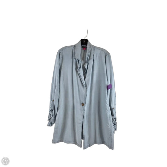 Top Long Sleeve By Vince Camuto In Blue Denim, Size: S
