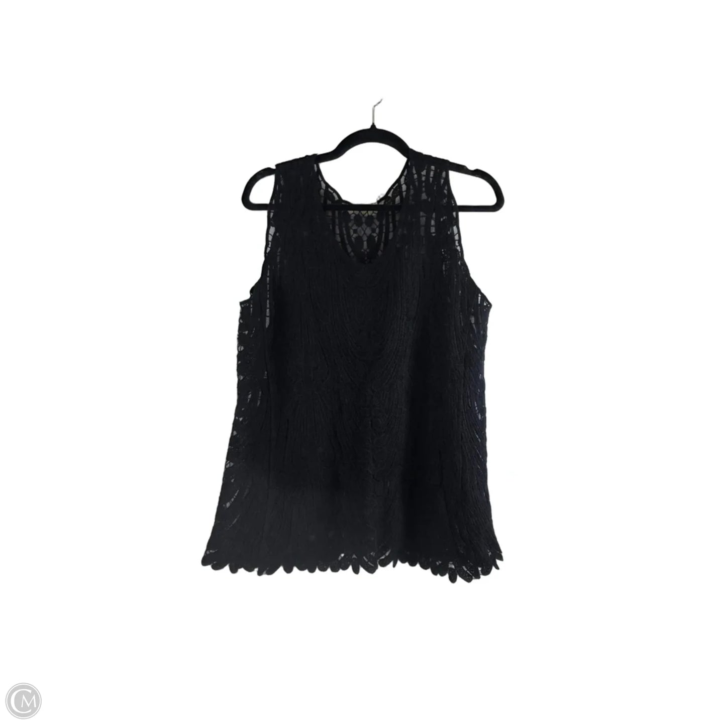 Top Sleeveless By Clothes Mentor In Black, Size: M