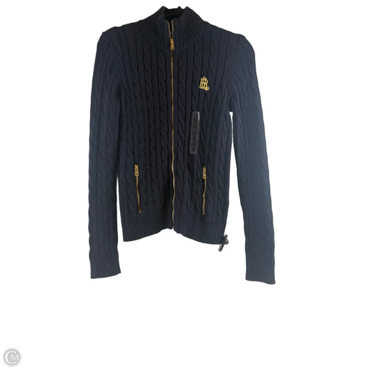 Sweater Cardigan By Lauren By Ralph Lauren In Blue, Size: M