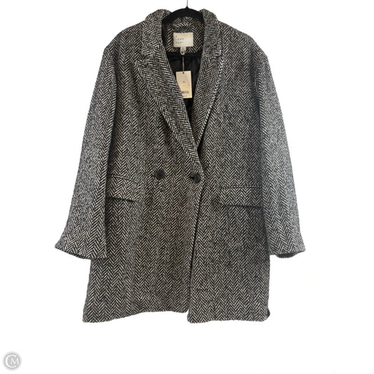 Coat Other By A New Day In Black & Cream, Size: Xl
