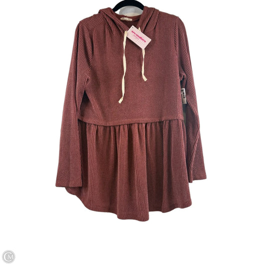 Top Long Sleeve By Clothes Mentor In Red, Size: L