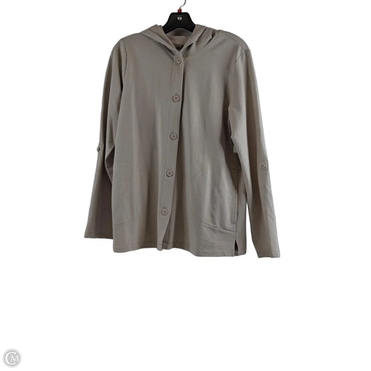 Cardigan By Denim And Co Qvc In Tan, Size: S