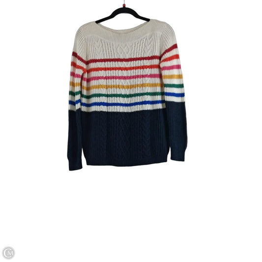 Sweater By Tommy Hilfiger In Blue & Red, Size: Xs