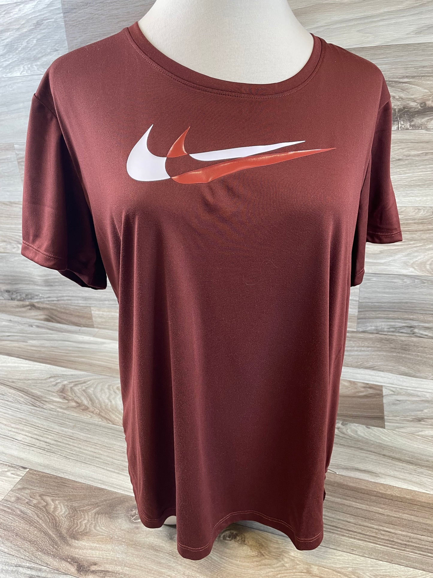 Athletic Top Short Sleeve By Nike Apparel  Size: L