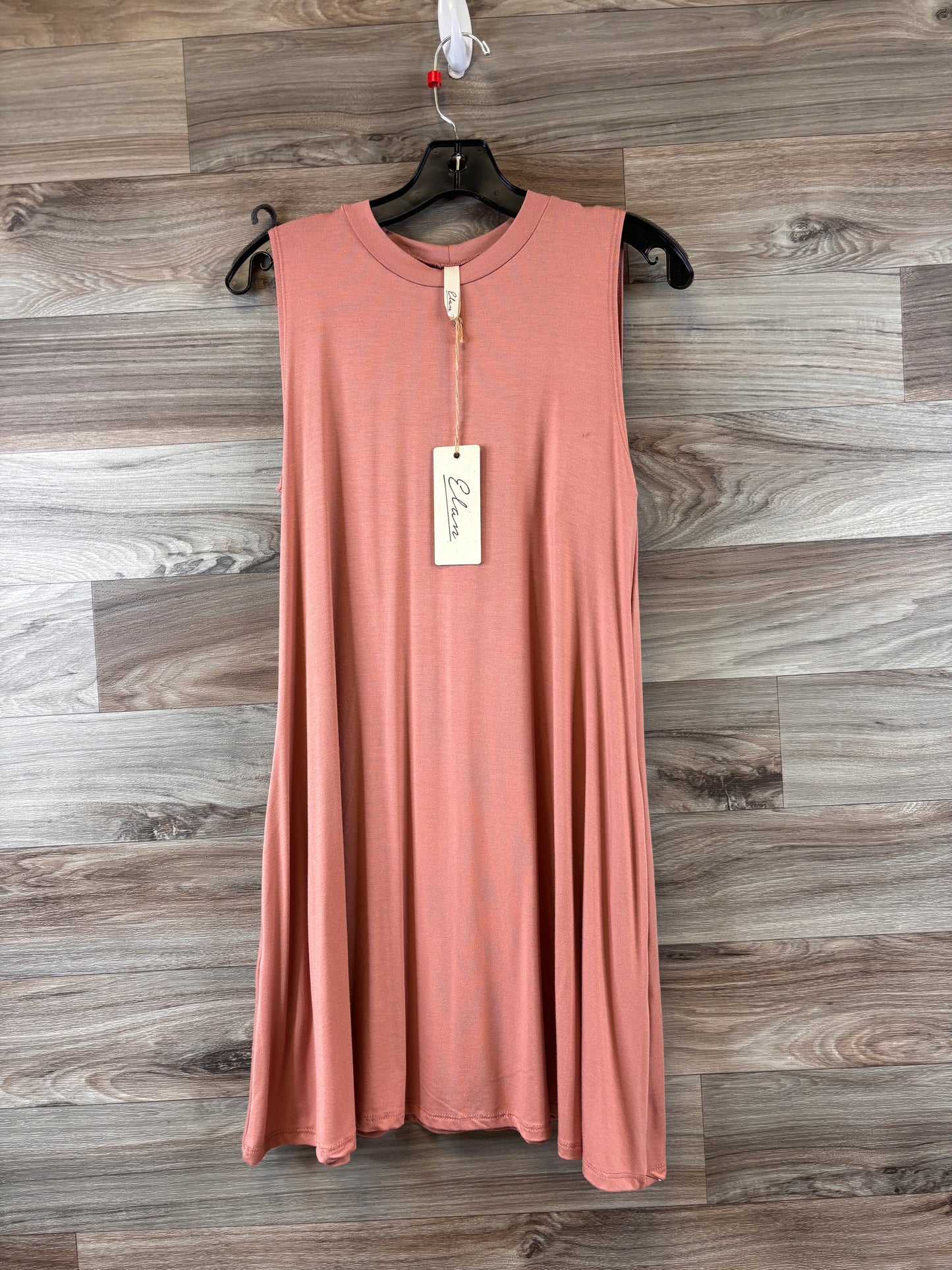 Pink Dress Casual Midi Elan, Size M