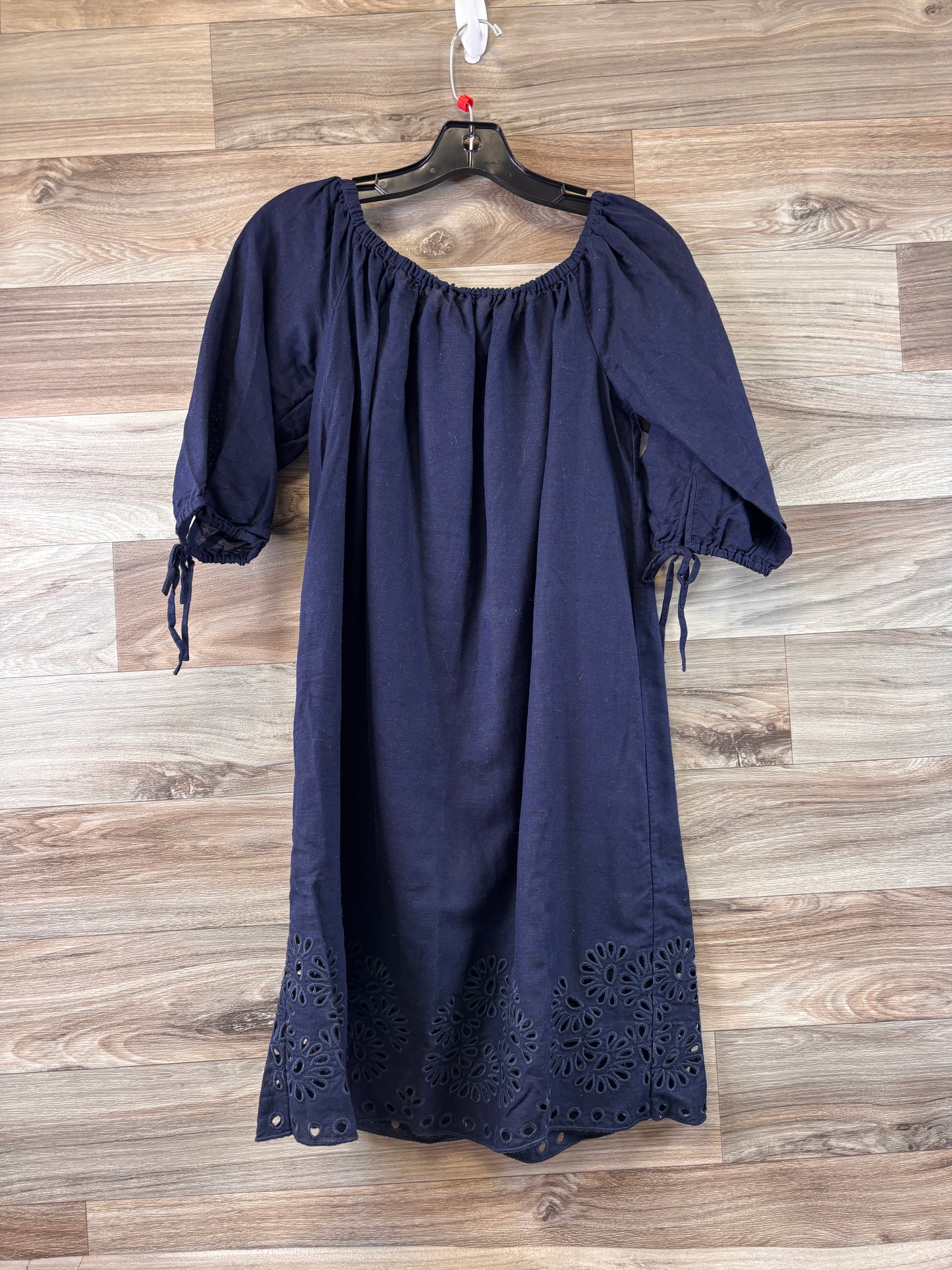 Navy Dress Casual Midi J. Crew, Size S