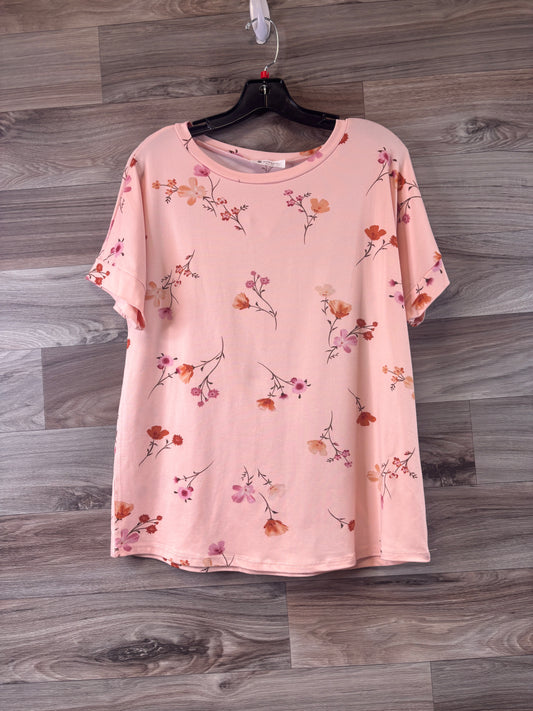 Peach Top Short Sleeve Basic Bombom, Size S