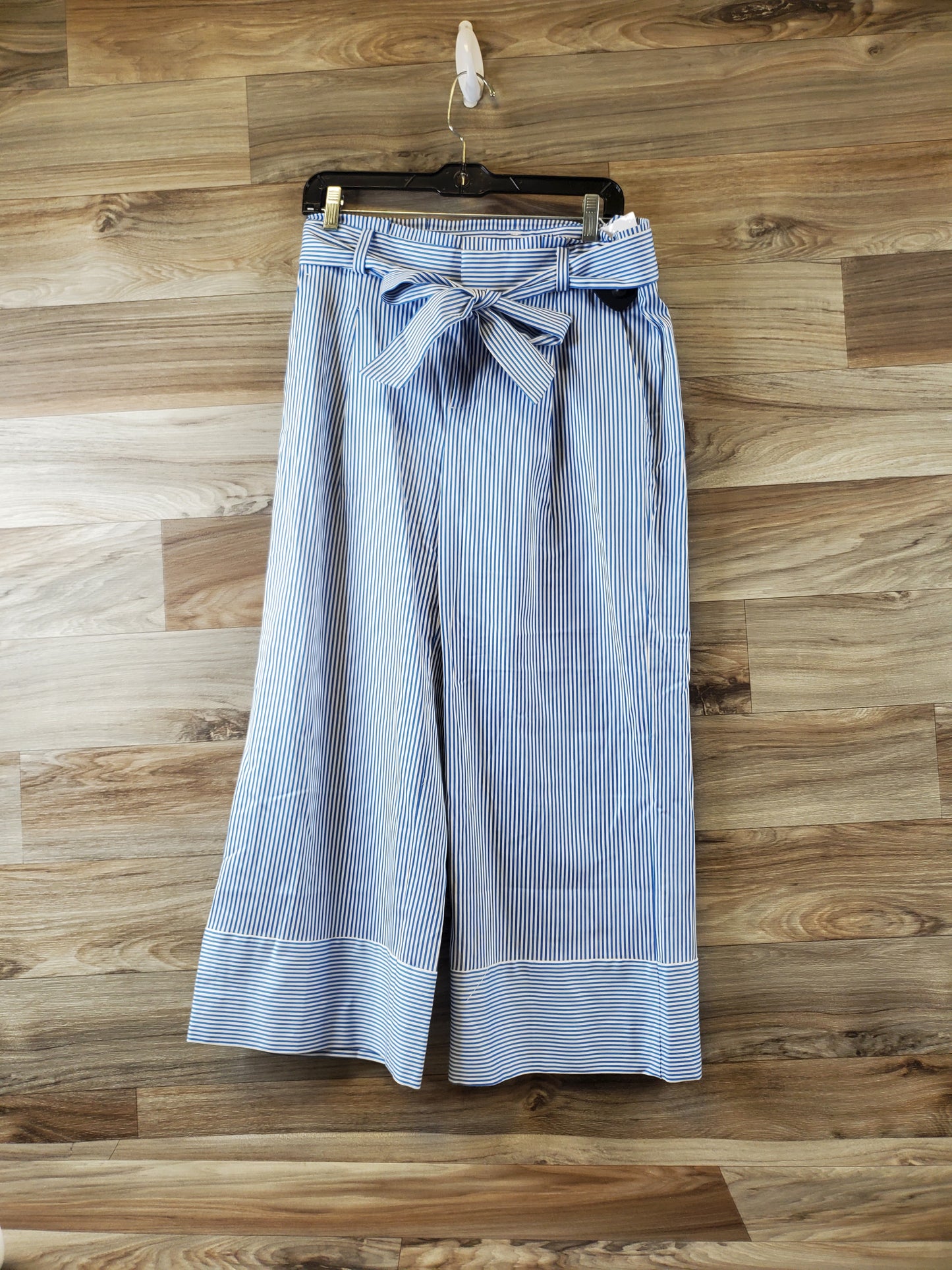 Pants Wide Leg By Banana Republic In Blue & White, Size: 6