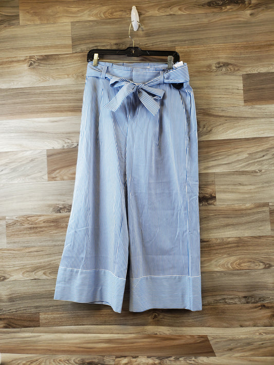 Pants Wide Leg By Banana Republic In Blue & White, Size: 6