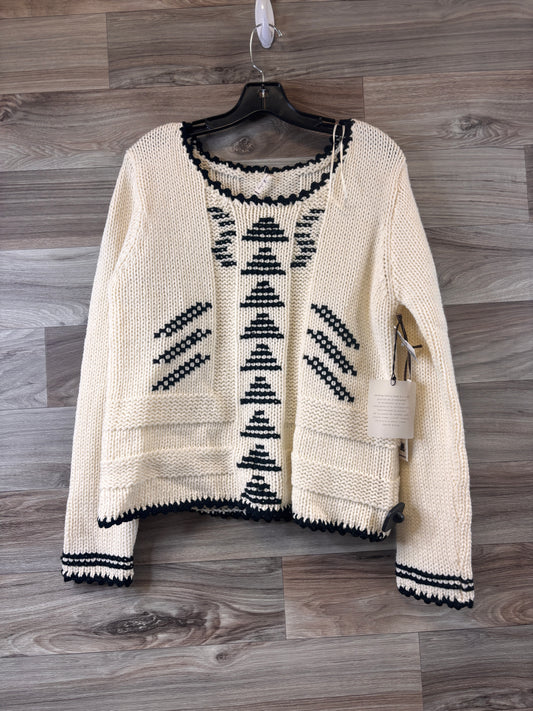 Sweater By Willow & Clay In Black & Cream, Size: L