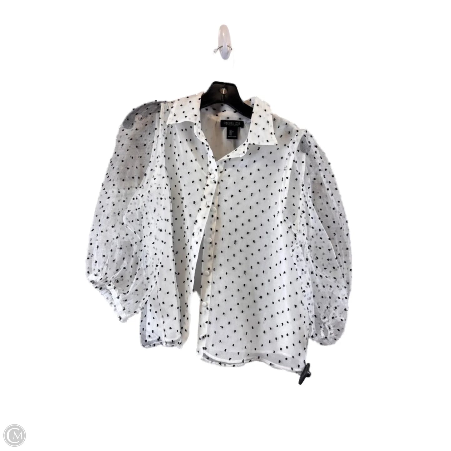 Top Short Sleeve Basic By Rachel Zoe In Black & White, Size: S